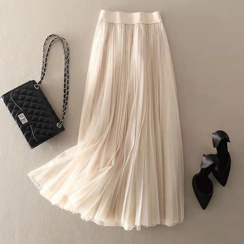 Morgan Pleated Flowy Skirt
