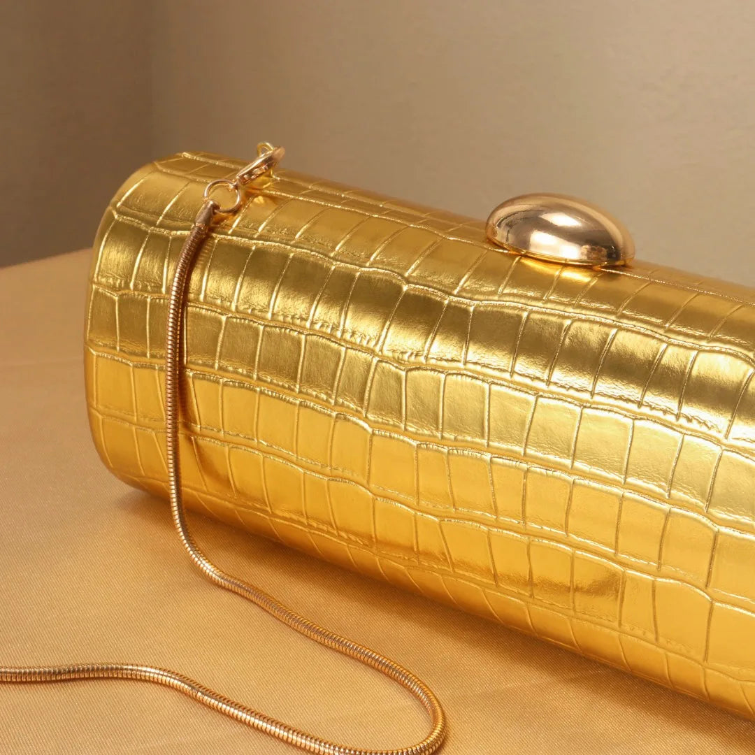 Camille Glossy Evening Party Clutch