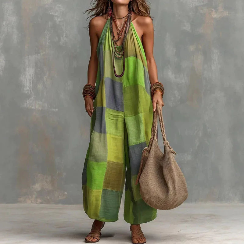 Selene Boho Halter Jumpsuit