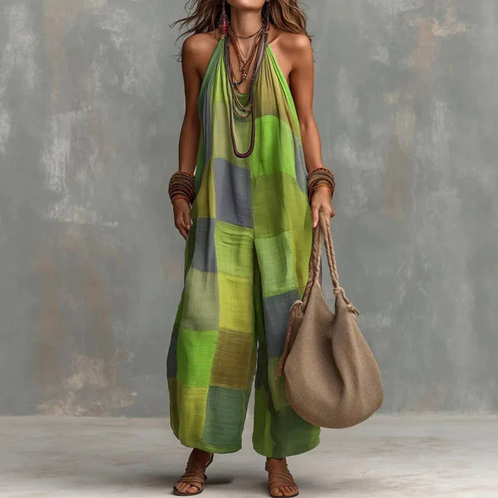 Selene Boho Halter Jumpsuit