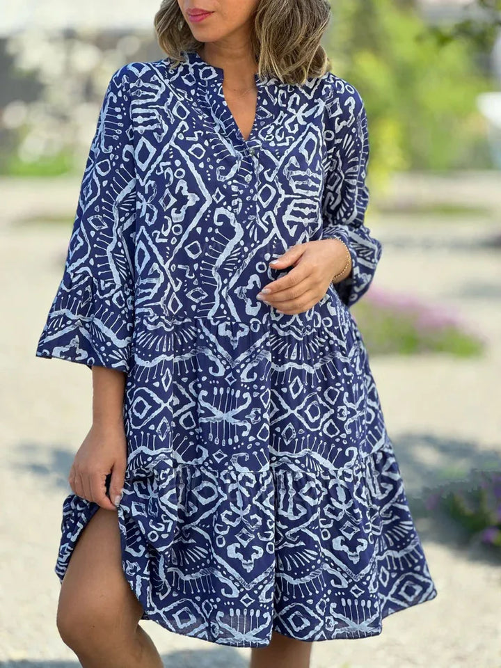 Tessa Geometric Midi Dress