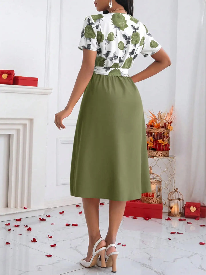 Rosalie Tie Waist Midi Dress