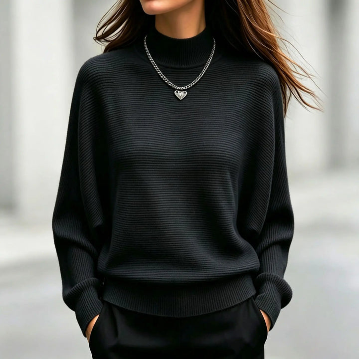 Selah Ribbed Mock Neck Sweater