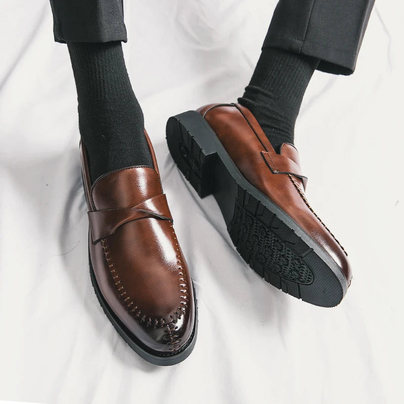 Dominic Leather Dress Loafers