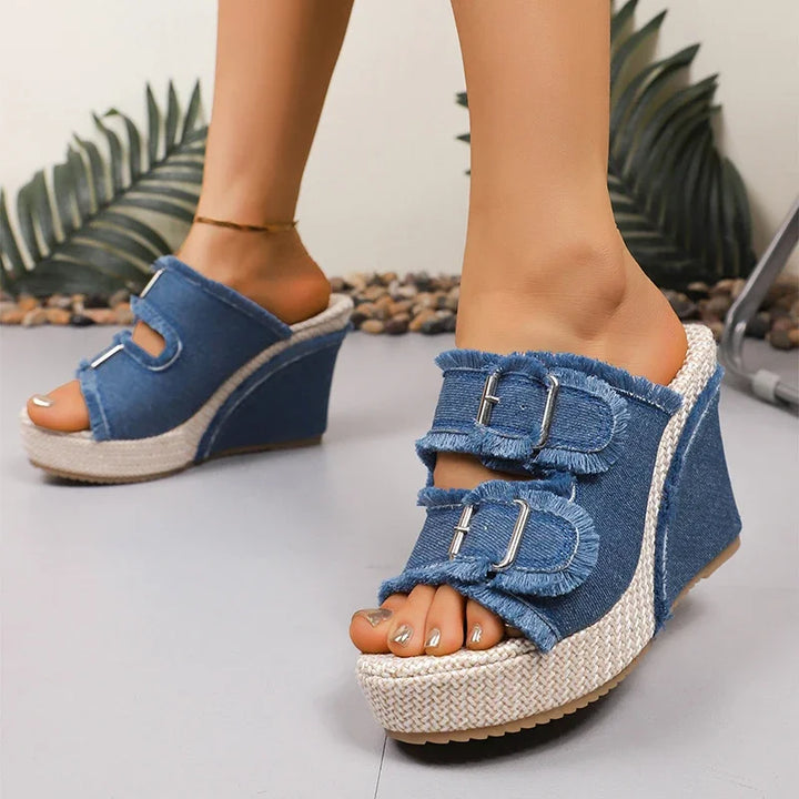 Yasmin Orthopedic Platform Sandals