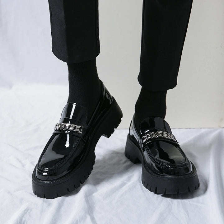 Matthew Slip On Leather Loafers