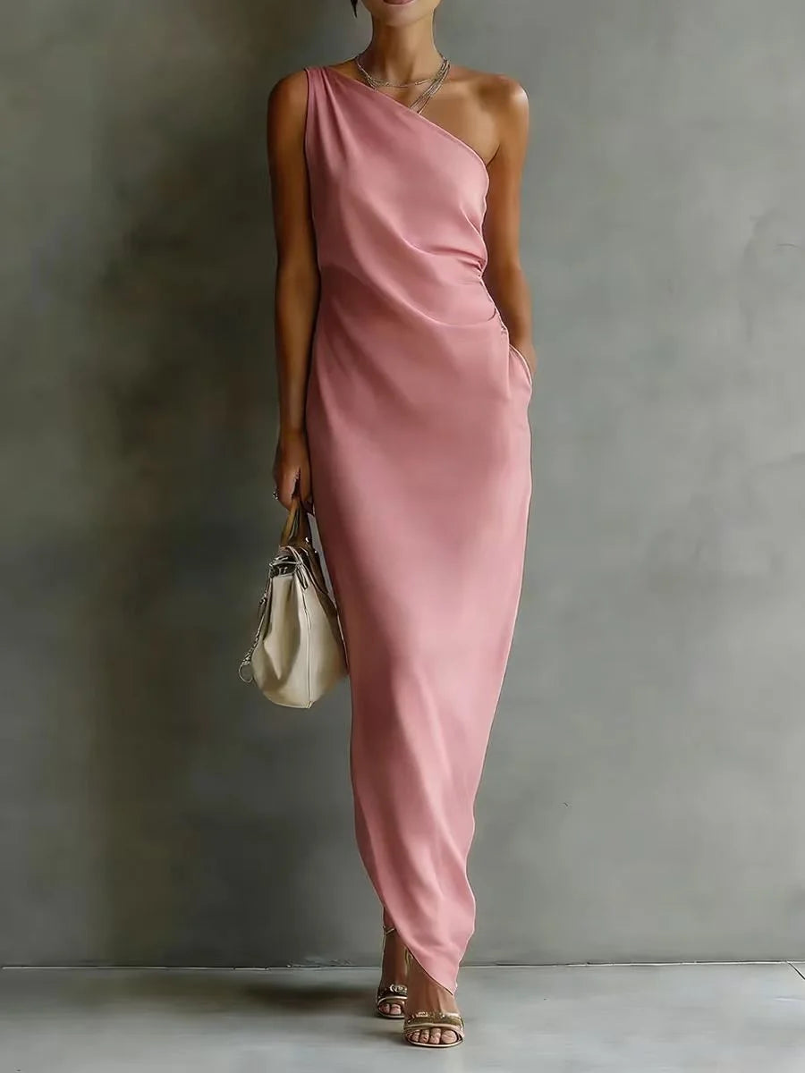 Cheyenne One Shoulder Maxi Dress