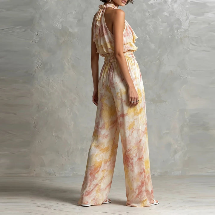 Laura Ruffle Halter Co-Ord Set