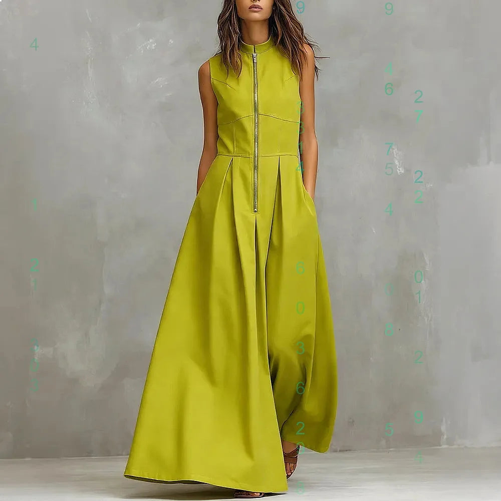 Jazzlyn Elegant Pocket Zip Jumpsuit