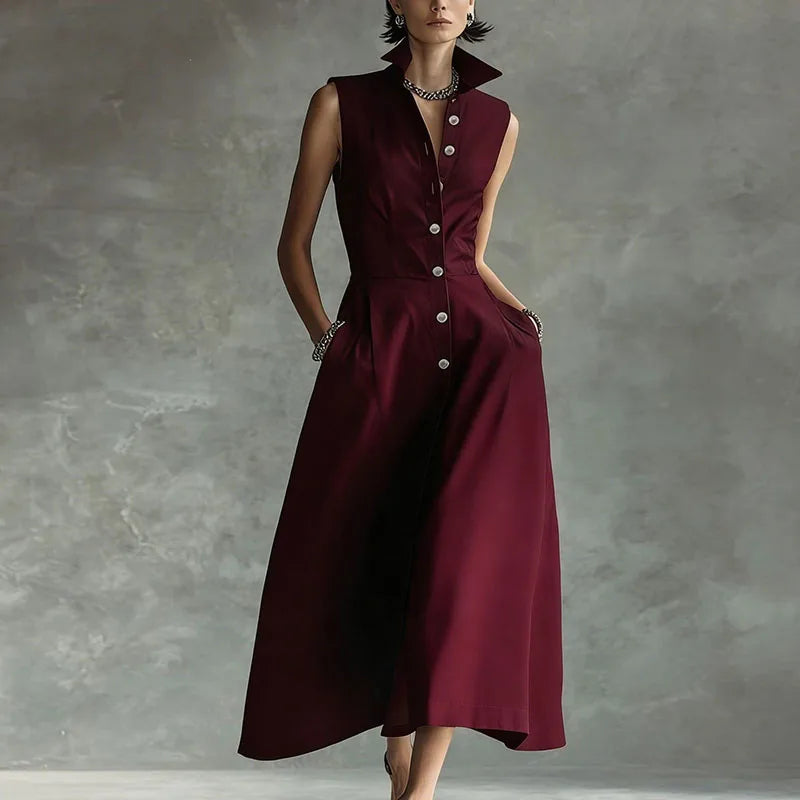 Tara Sophisticated Shirt Maxi Dress