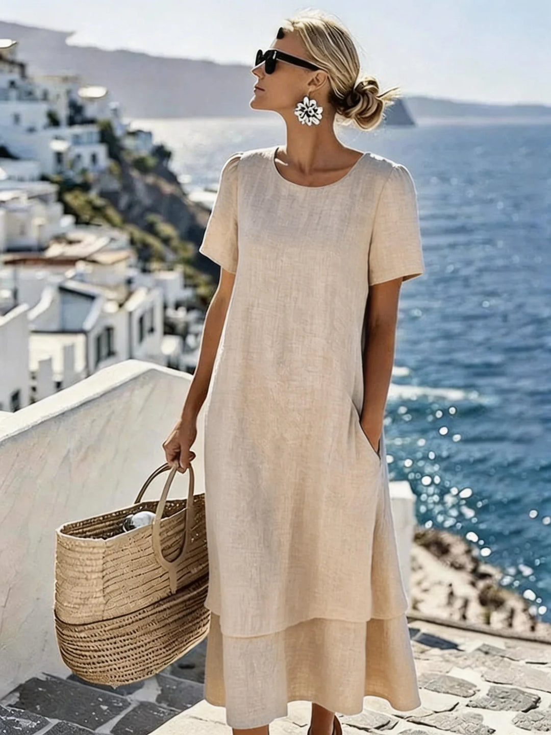 Elara Effortless Comfortable Midi Dress