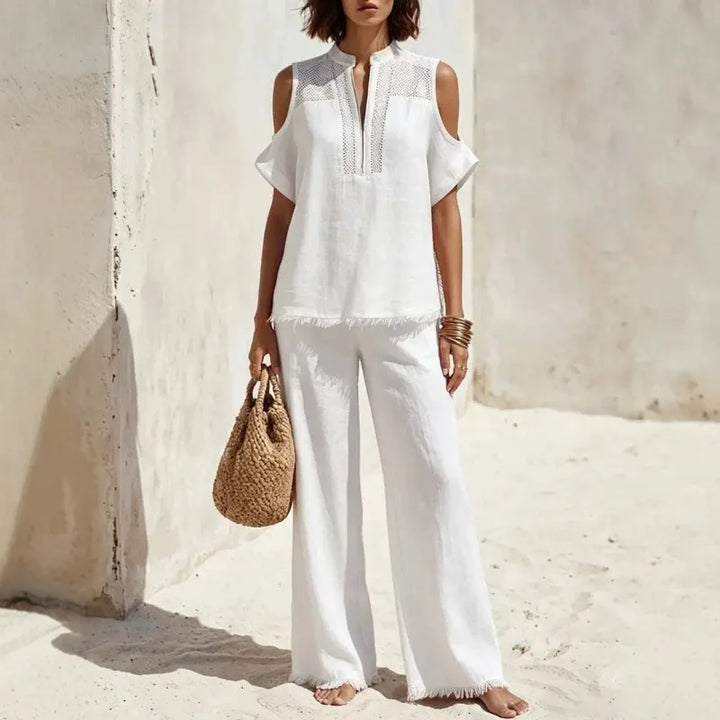 Bernadette Zip Neck Two Piece Set
