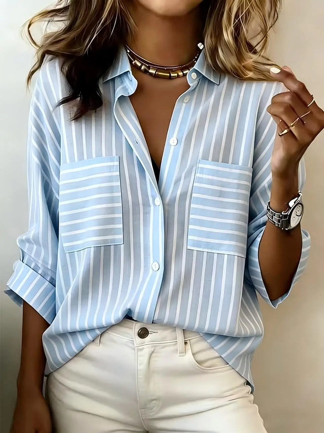Sienna Striped Button Down Shirt