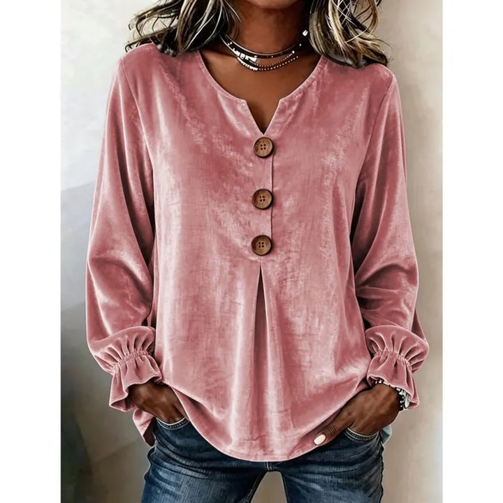 Ophelia Button Neck Blouse