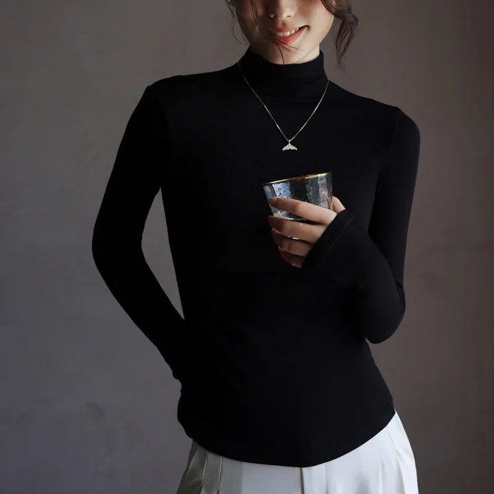 Delia Mock Neck Knit Top