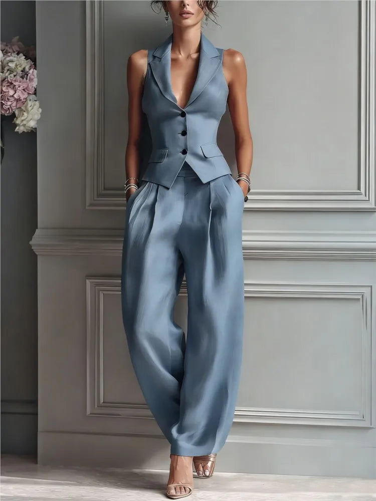 Camille Elegant Tailored Two-Piece Set