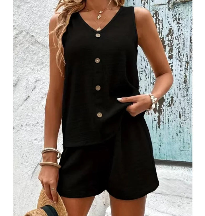 Florence V Neck Two-Piece Set
