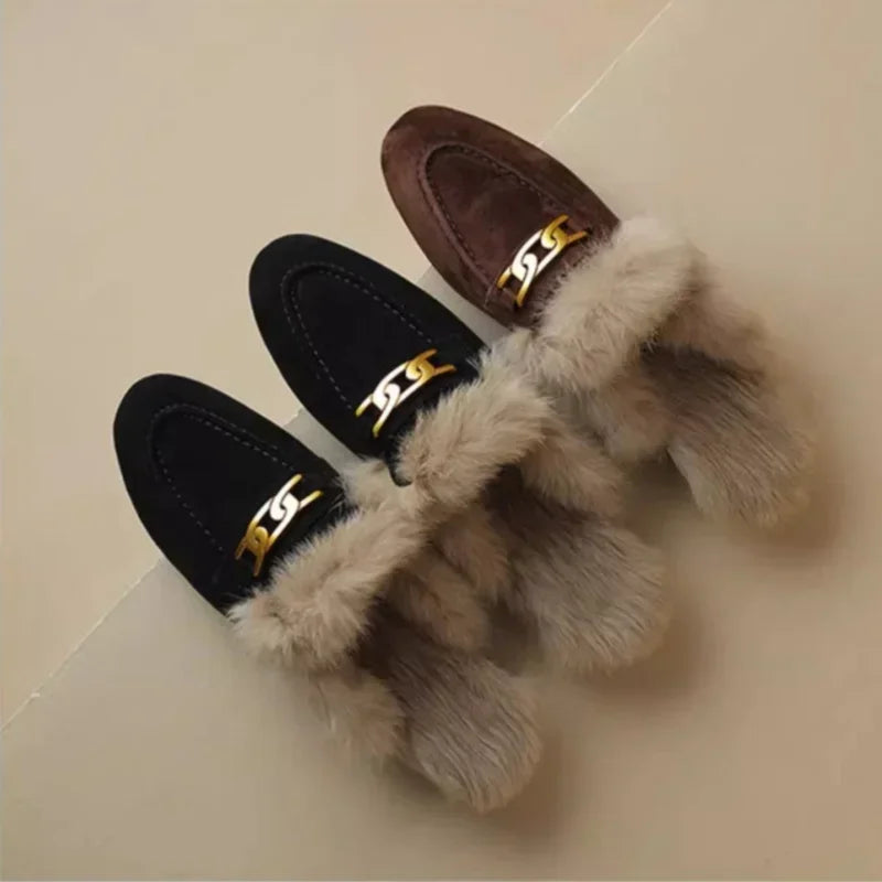 Madona Whisper Fur Mules