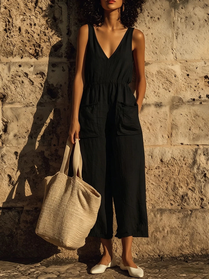 Ariella Functional Wide Leg Jumpsuit