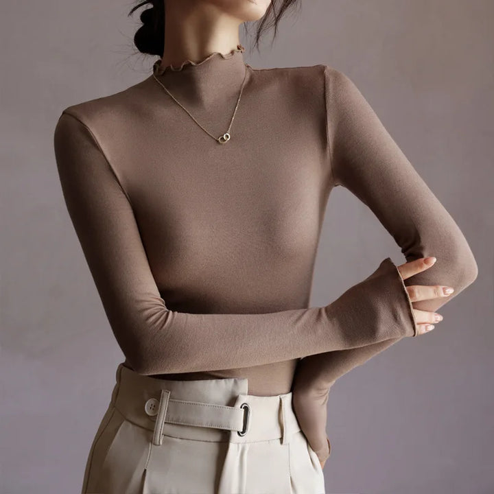 Laurel Lettuce Edge Knit Top