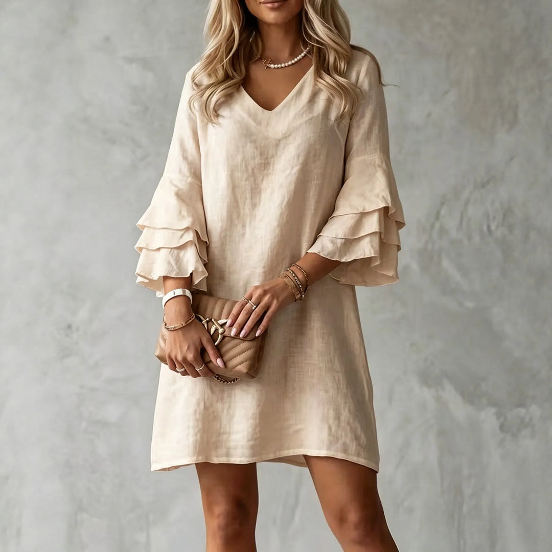Juliette Ruffle Sleeve Mini Dress