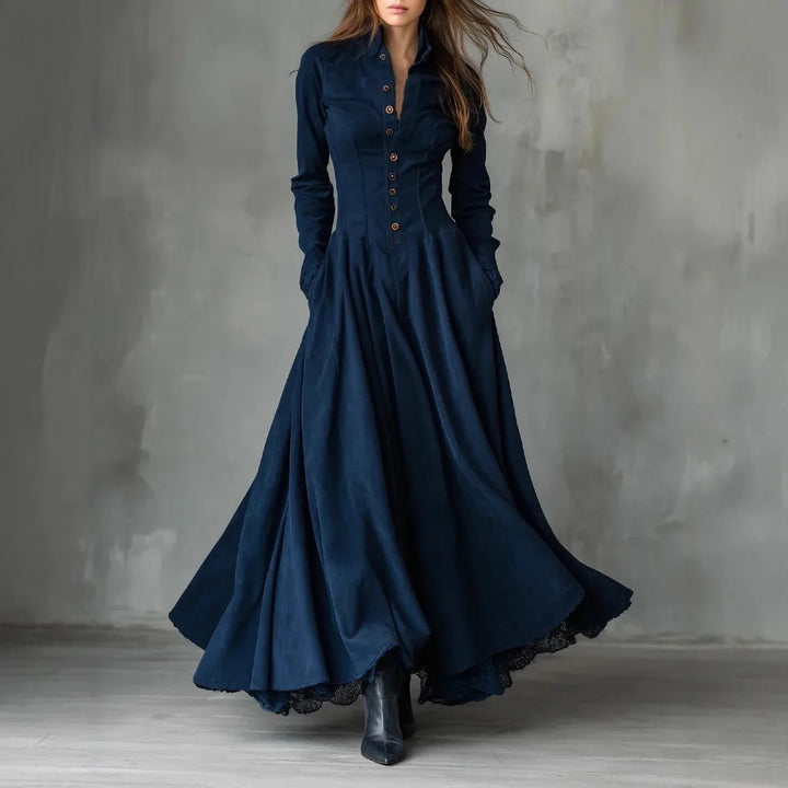 Camille Faux Suede Maxi Dress