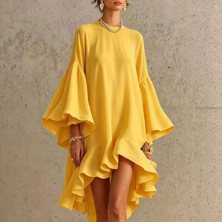 Ella Ruffle Hem Mini Dress