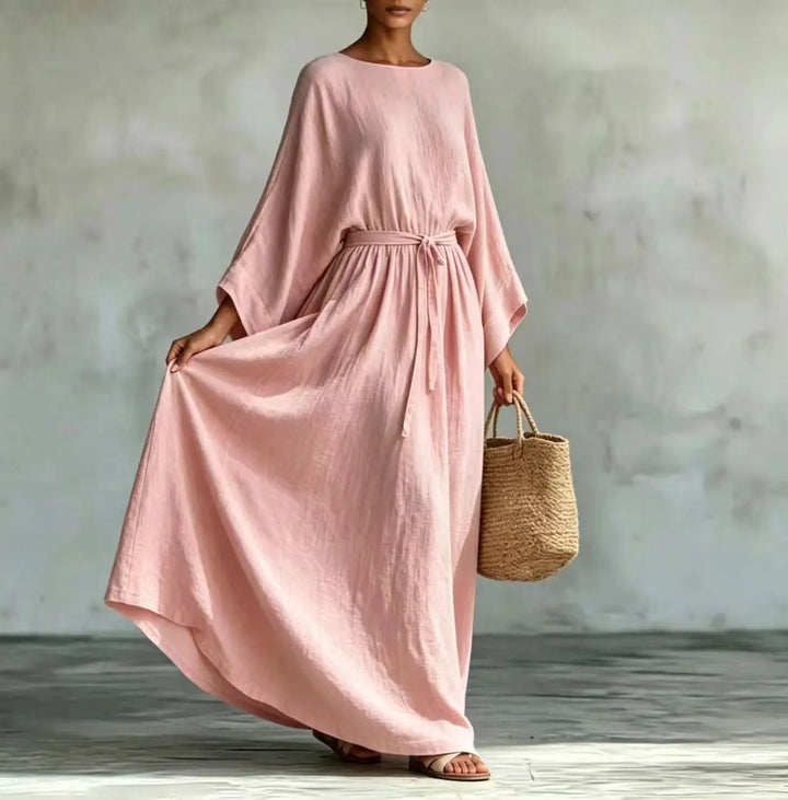 Celeste Elegant Draped Maxi Dress