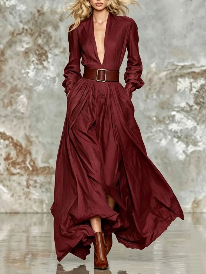 Isobel Ruched Waist Maxi Dress