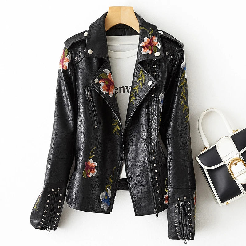 Sadie Studded Leather Jacket