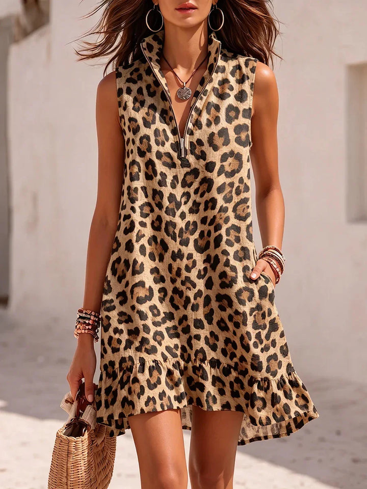 Madison Leopard Print Mini Dress