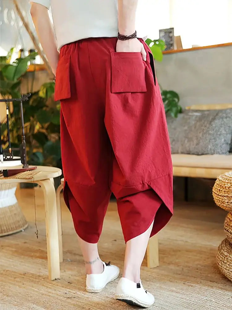 Colton Linen Harem Trousers