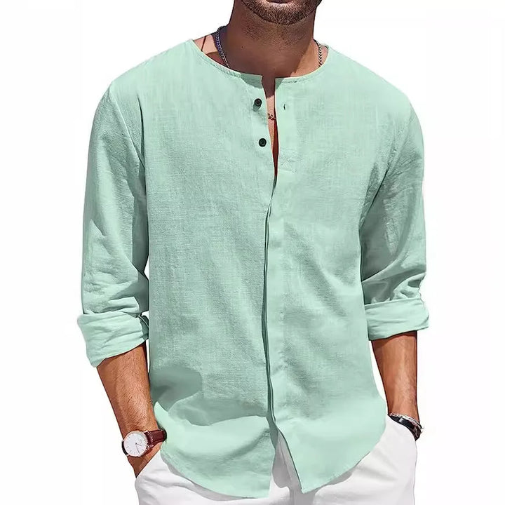 Carlson Linen Henley Summer Shirt