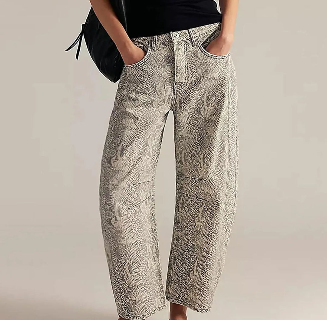 Lorelei Printed Wide Leg Jeans