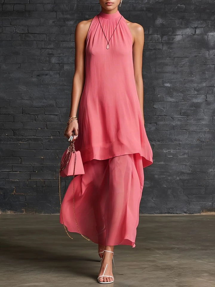 Evelyn Elegant Layered Chiffon Wedding Guest Dress