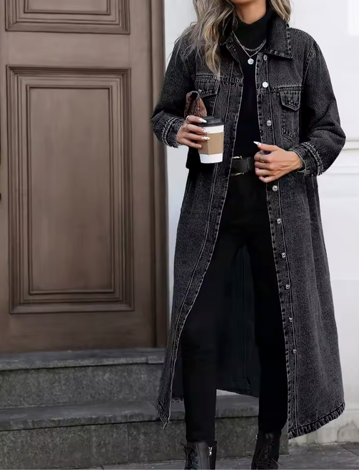 Wren Long Denim Coat