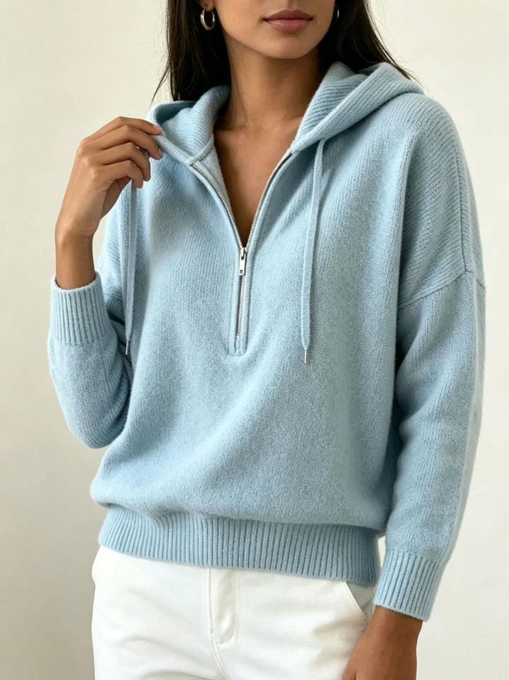 Maribel Ribbed Hood Sweater