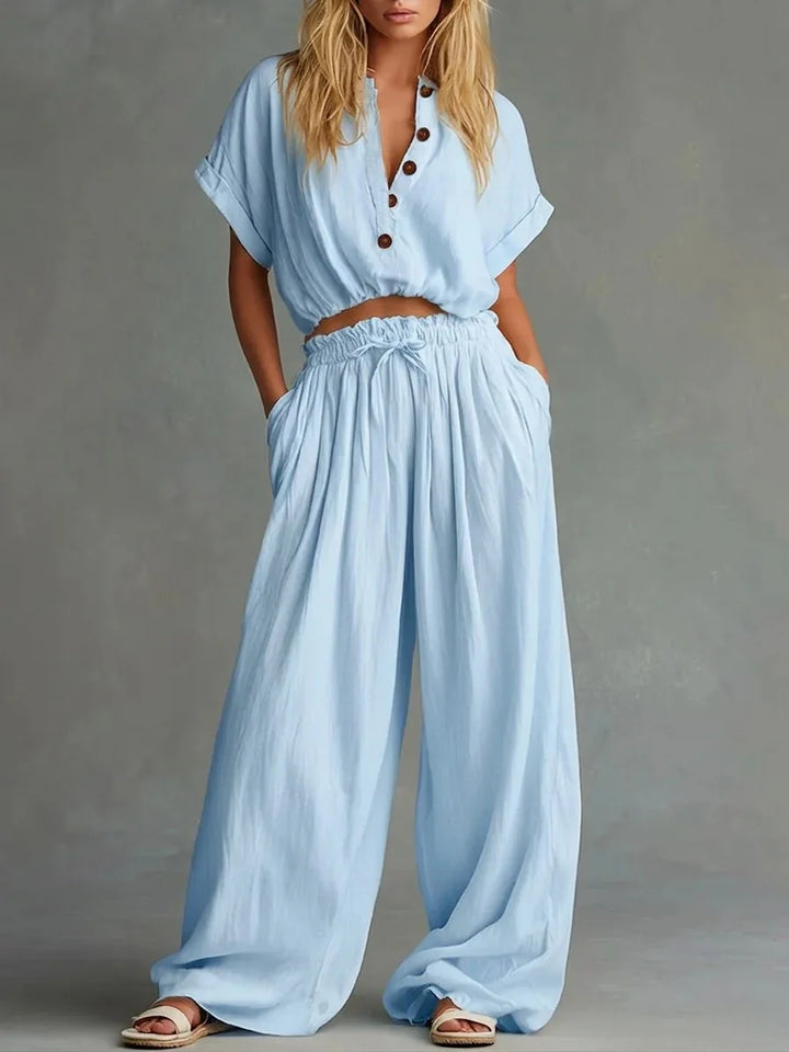 Margaret Lace Waist Lounge Set