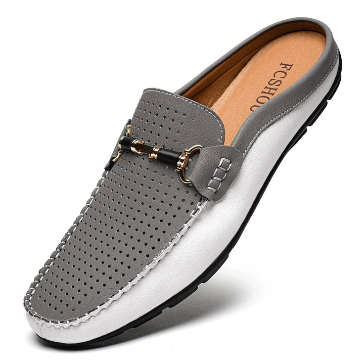 Kyle Orthopedic Leather Mules