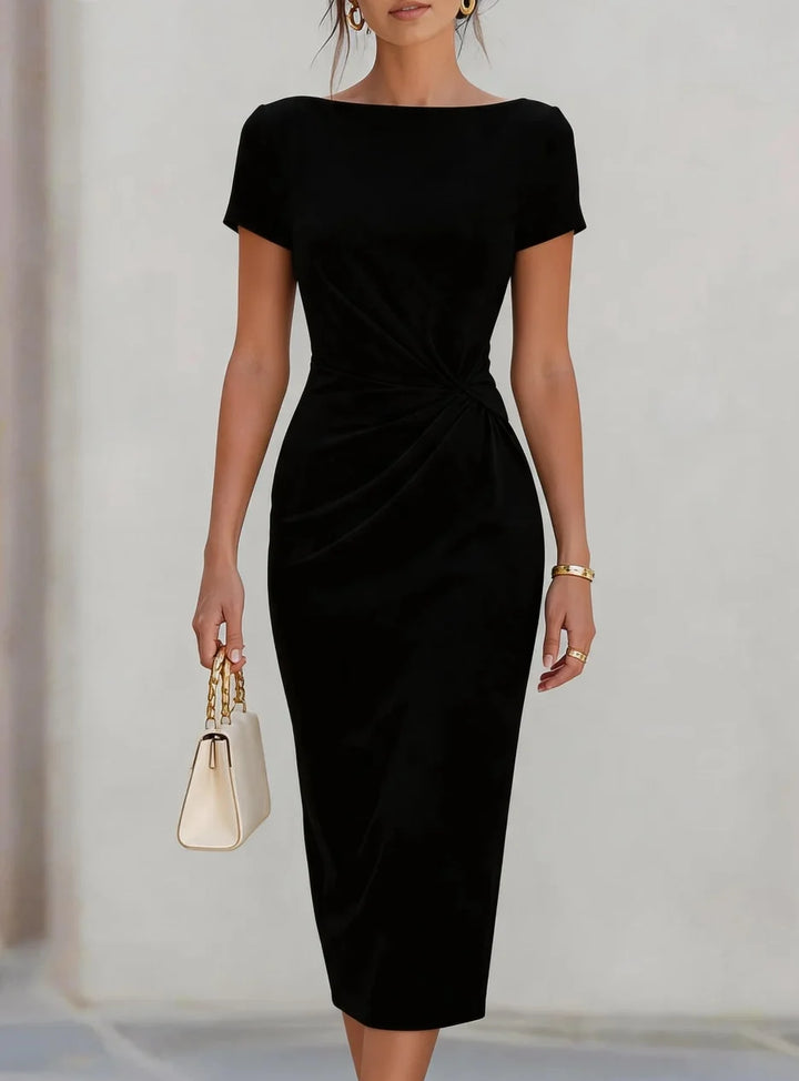 Adelaide Ruched Sheath Midi Dress