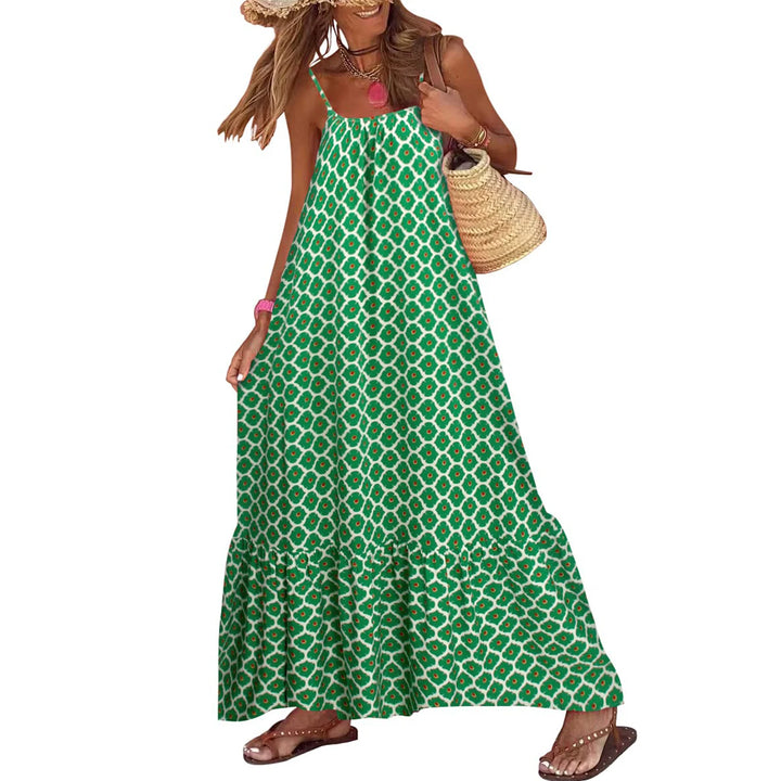 Delaney Mosaic Print Maxi Dress