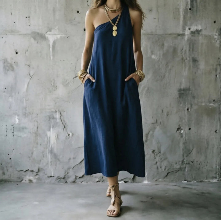 Bella One Shoulder Maxi Dress