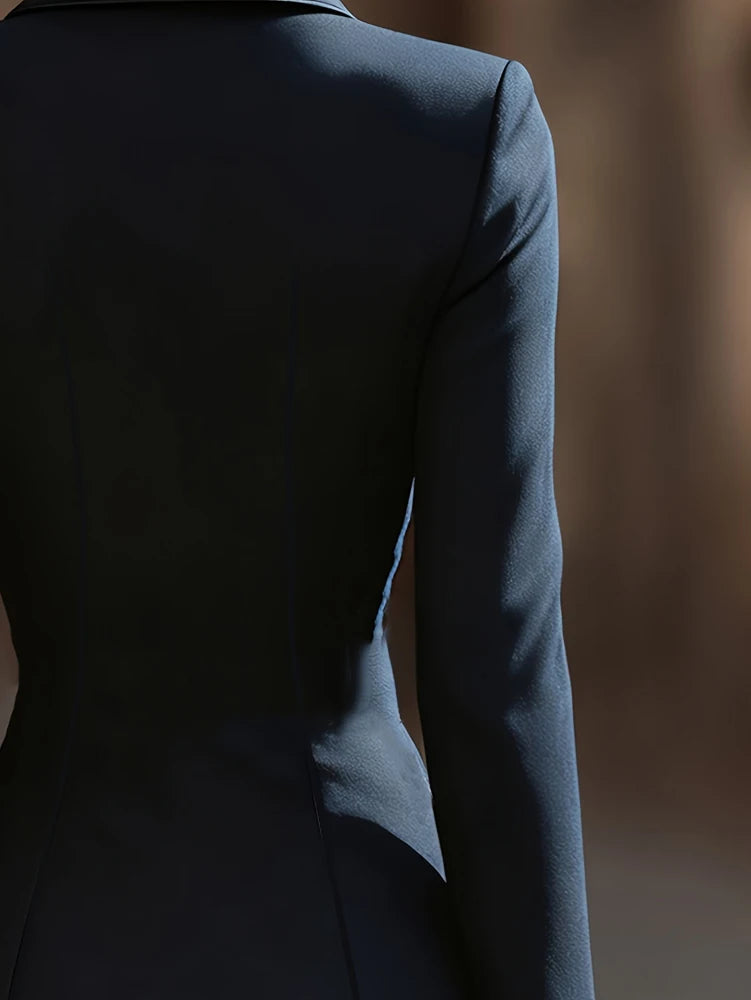 Julienne Elegant Blazer Midi Dress