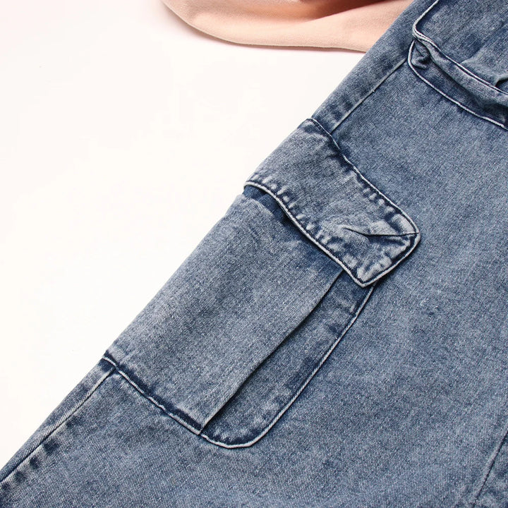 Sierra Cargo Pocket Denim Skirt