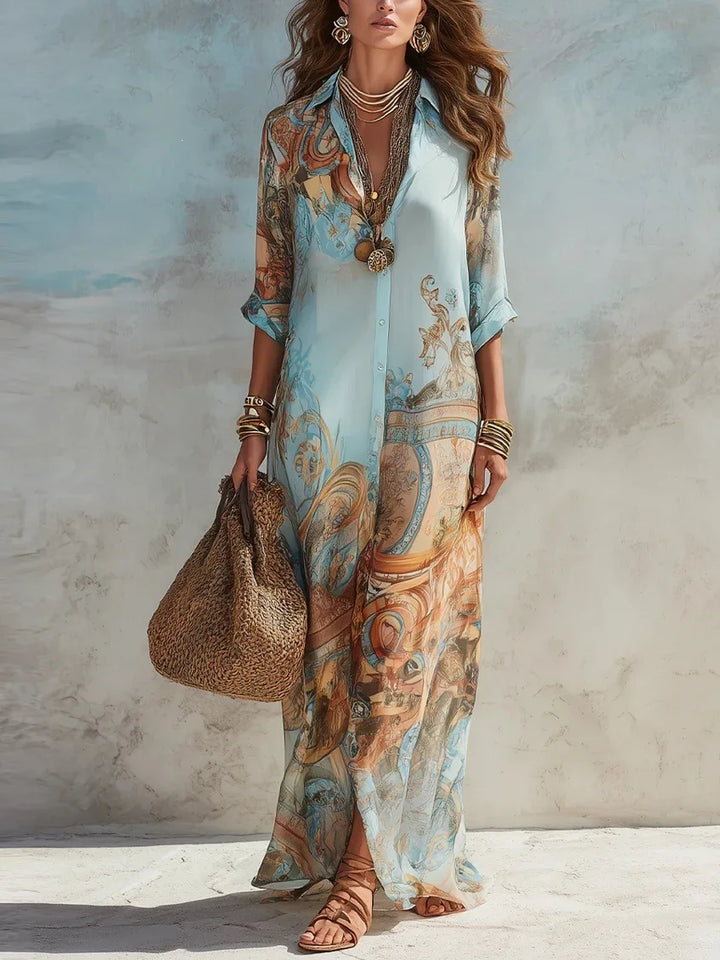 Celestine Elegant Boho Maxi Dress