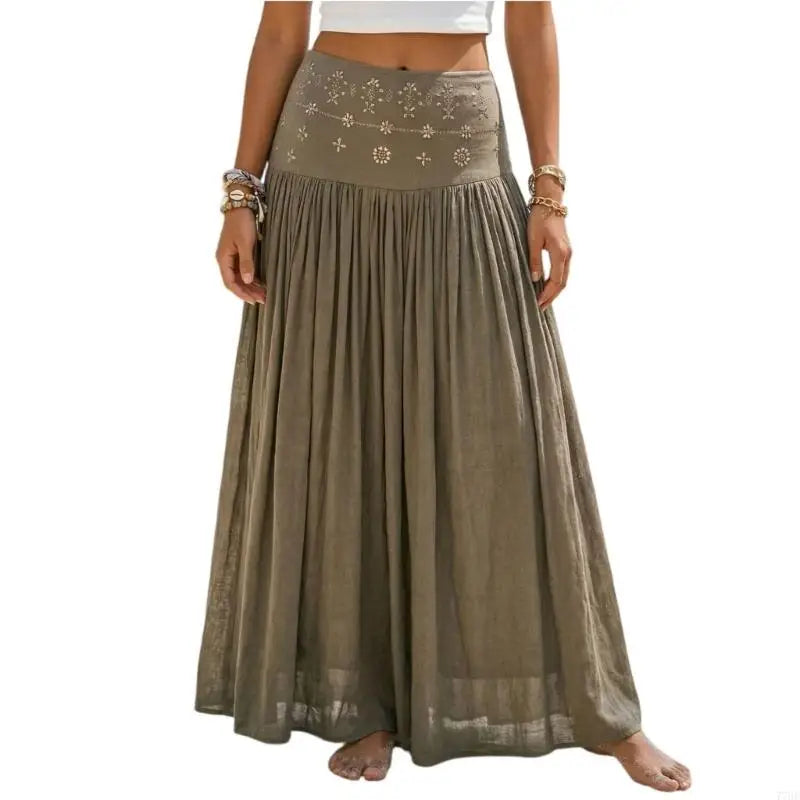 Elowyn Bohemian Maxi Skirt