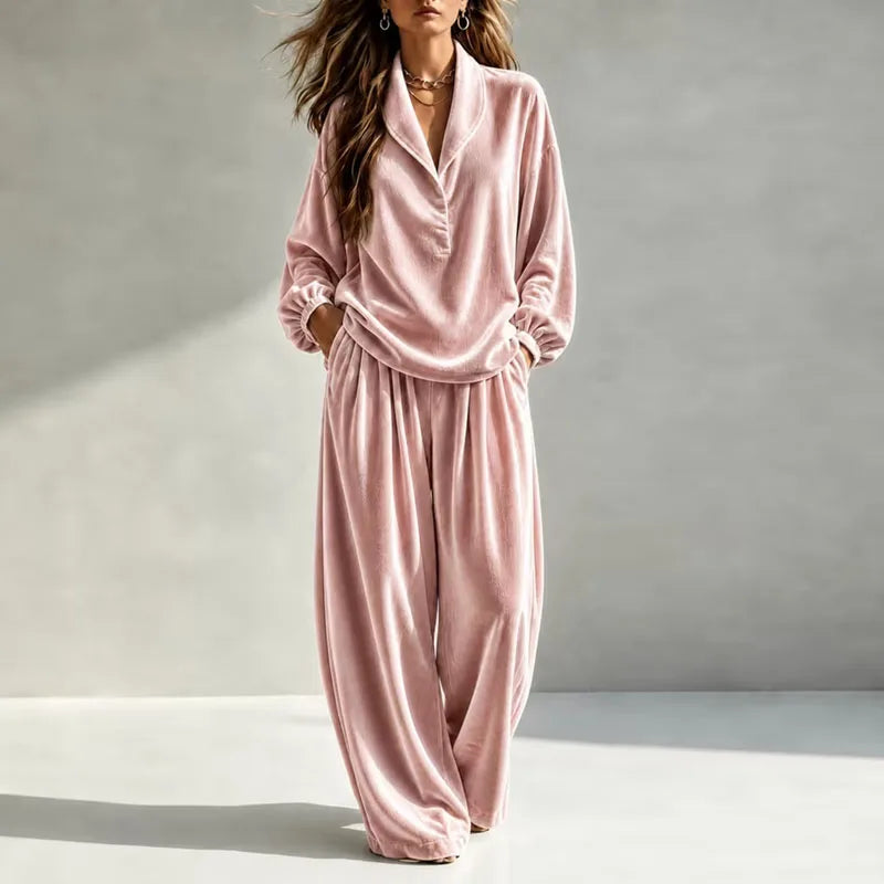 Rosalie Velvet Wide Leg Set