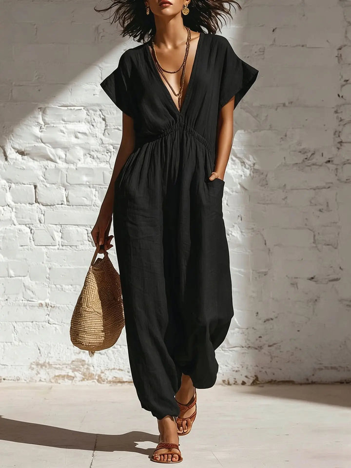 Ainsley Casual Wide Leg Jumpsuit