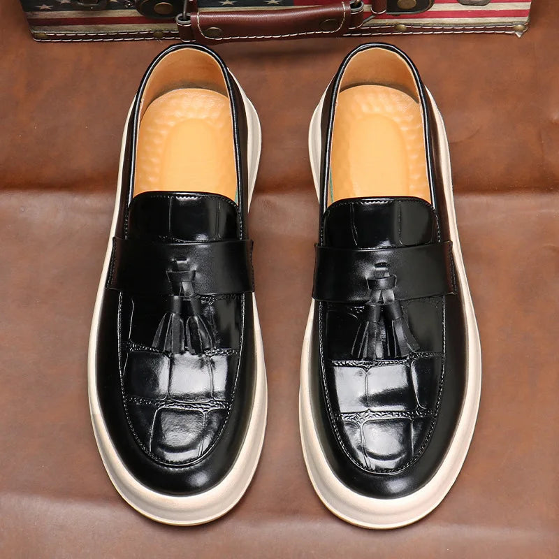 Branson Glossy Tassel Loafers