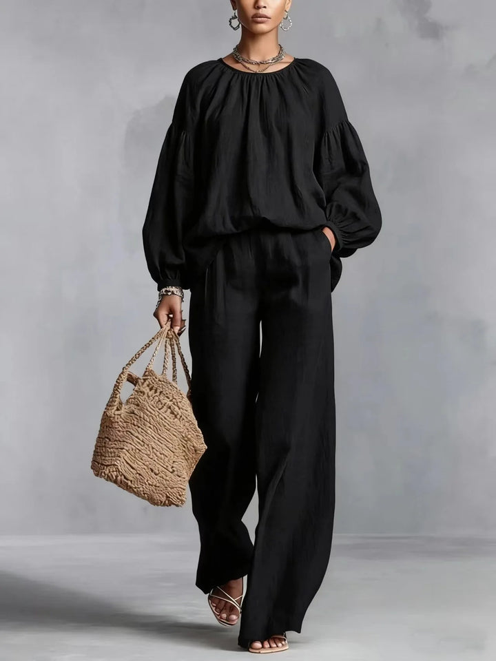 Cressida Lantern Sleeve Trouser Set